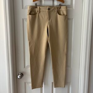 Lilly Pulitzer Tan Worth Skinny Slacks